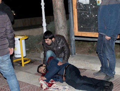 Polise atmak istediği bomba elinde patladı