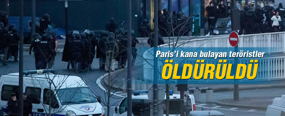 Paris'teki saldırının sorumluları öldürüldü