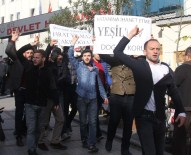 KAMU ÇALIŞANI - Rize'de KESK'in Basın Açıklamasına Yumurtalı Protesto