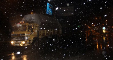 Bolu Dağı'nda kar yağışı başladı