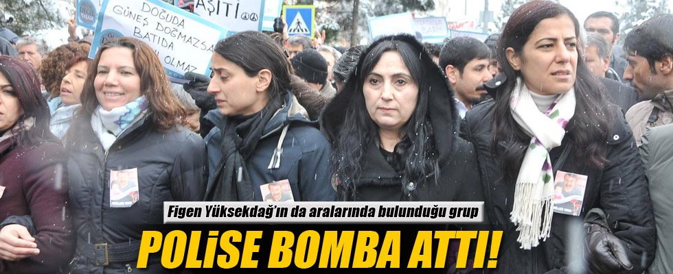 Figen Yüksekdağ'ın da içinde olduğu gruptan polise bomba!