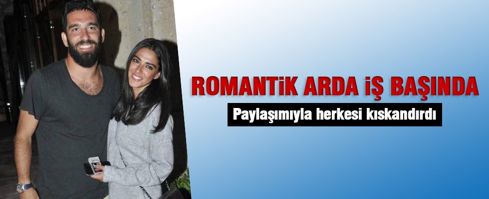 Arda Turan'dan romantik kutlama