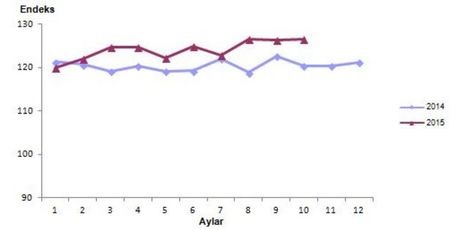 Ekim 2015 Sanayi Üretim Endeksi açıklandı