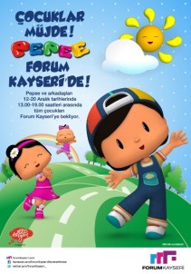 Forum Kayseri'de Çocuklar Pepee İle Coşacak