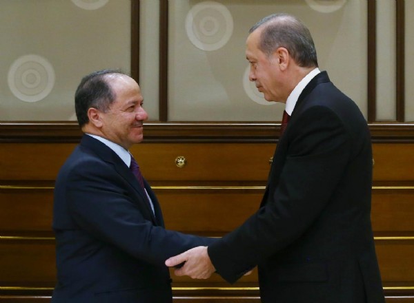 Erdoğan, Barzani'yi kabul etti
