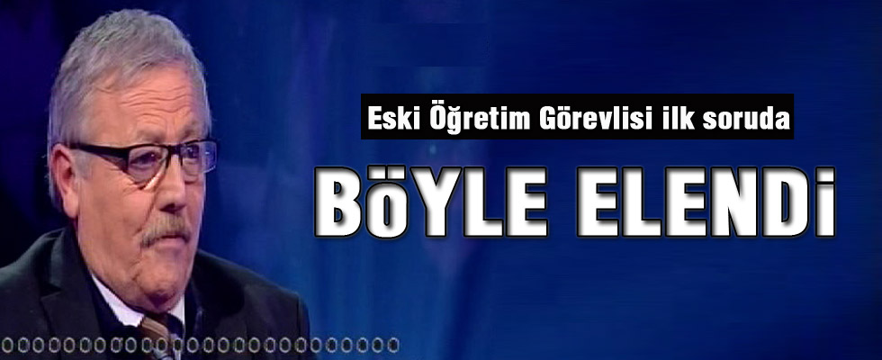 Kim Milyoner Olmak İster? - Eski öğretim görevlisi ilk soruda böyle elendi