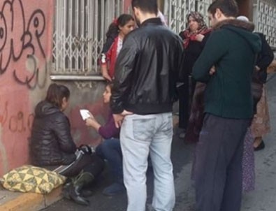 Hamile kadın kendini bıçaklattı iddiası