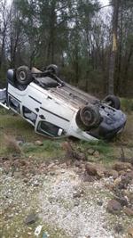 Üç Takla Atan Araçtan Sağ Çıktı