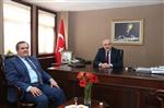 HASAN İPEK - Bedirhanoğlu ve Akmaz'dan Vali İpek'e Veda Ziyareti