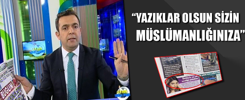 3 müslümanın öldürülmesini haber yapmayan Bugün gazetesini fırlattı