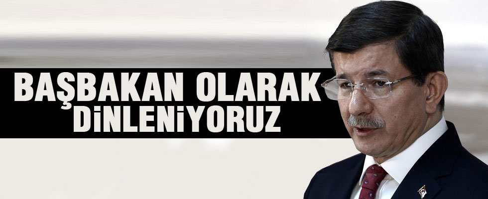 Başbakan Davutoğlu Sivas'ta konuştu
