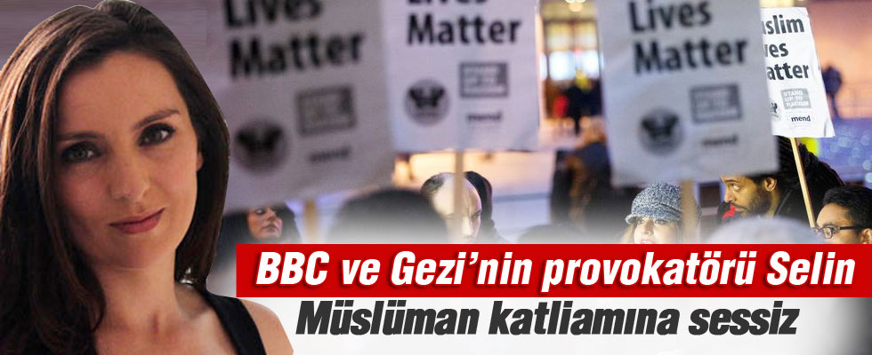 BBC binası önünde 3 Müslüman genç protestosu