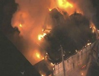 Erdoğan'ın iniş yaptığı şehirde yangın!