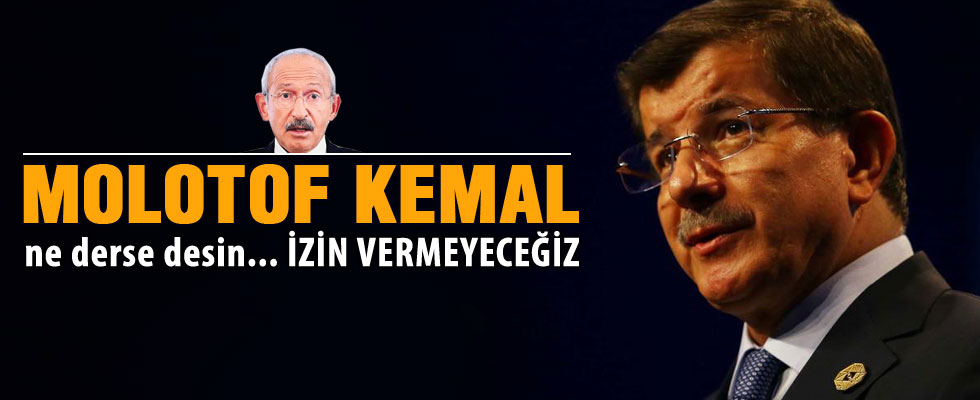 Başbakan Davutoğlu: Molotof Kemal ne derse desin