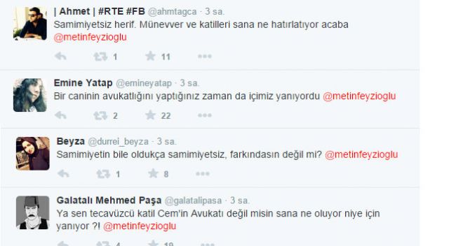 Metin Feyzioğlu fena fırçalandı