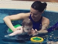 BENJAMİN HARVEY - Hande Ataizi bebeğiyle havuz keyfi yaptı