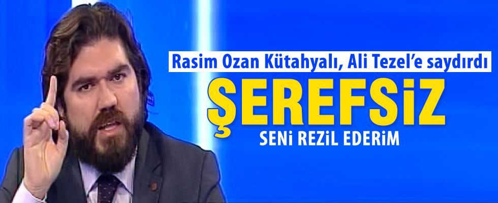 Rasim Ozan Kütahyalı'dan Ali Tezel'e sert tepki