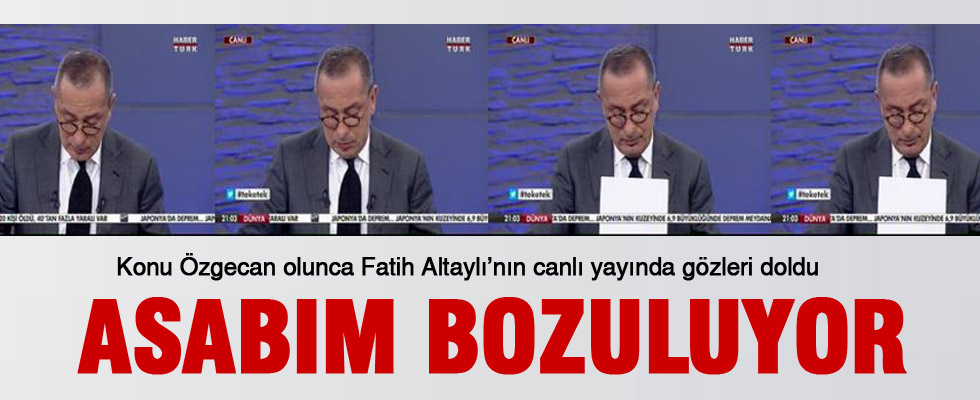 Fatih Altaylı'nın canlı yayında gözleri doldu