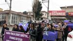 KARAOĞLAN - Kadına Yönelik Şiddet Protesto Edildi
