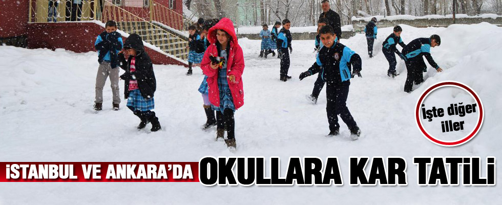 İşte okulların tatil edildiği iller