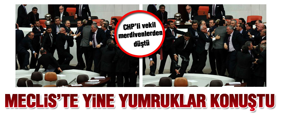 Meclis'te yine kavga çıktı!