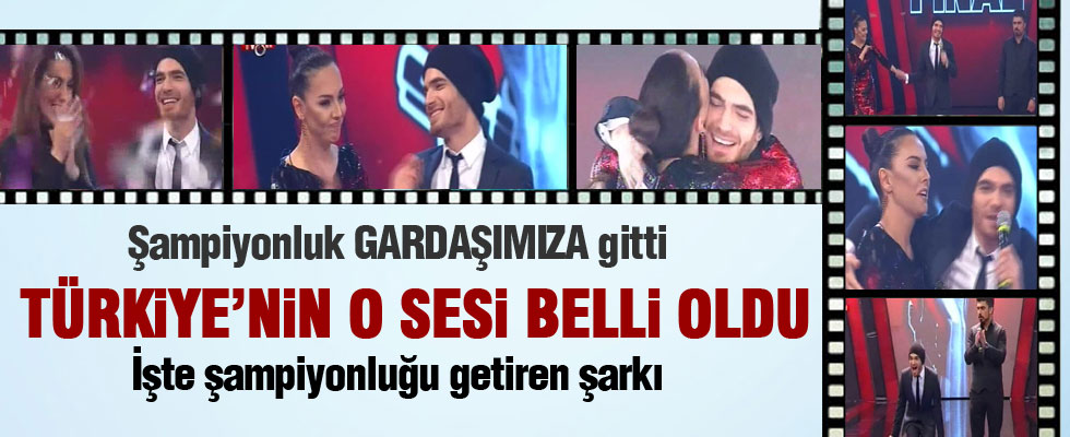 O Ses Türkiye'nin birincisi Elnur Hüseyinov oldu