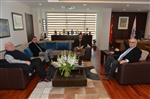 KAZDAĞI - Edremit Belediye Başkanı Kamil Saka, Çanakkale Belediye Başkanı Ülgür Gökhan’ı Ziyaret Etti