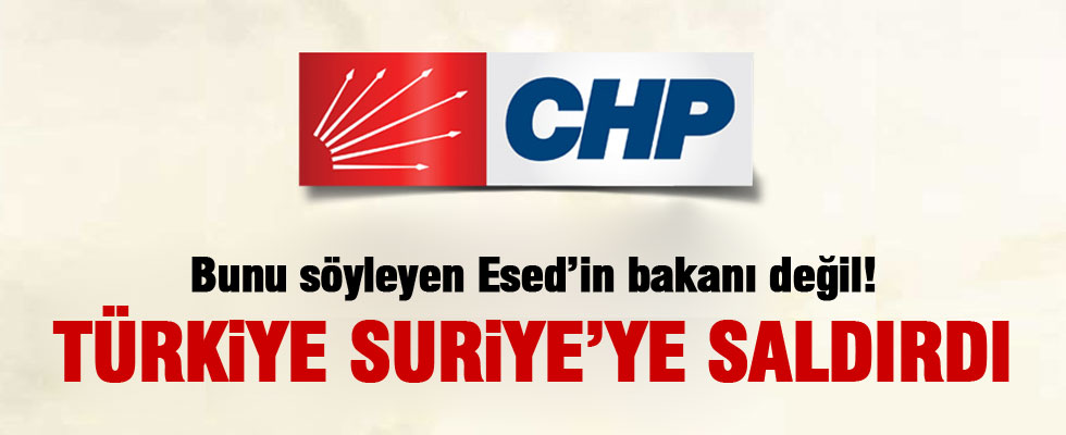 Loğoğlu: Türkiye'nin yaptığı Suriye'ye saldırıdır