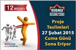 Proje Teslimleri 27 Şubat Cuma Günü Sona Eriyor