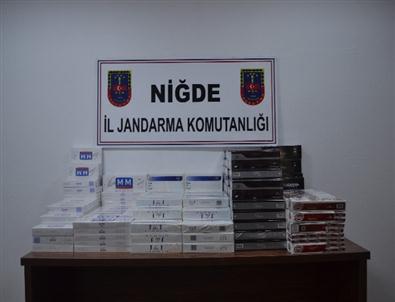 Bor'da 3 Bin 650 Paket Kaçak Sigara Ele Geçirildi