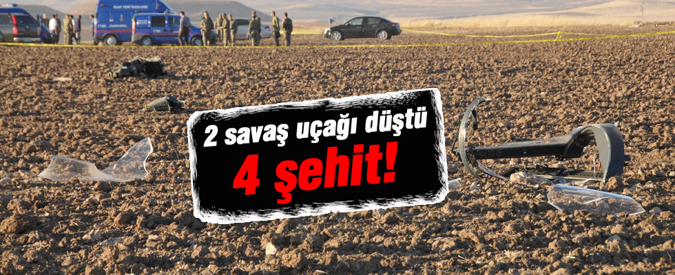 Malatya'da iki F-4 uçağı düştü: 4 şehit