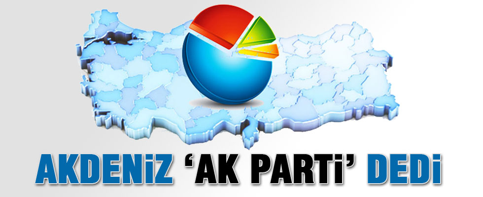 Akdeniz'in 6 ilinde AK Parti önde