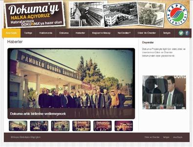 Dokuma İçin Web Sayfası Kuruldu