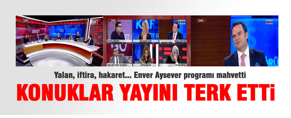 Halime Kökçe ve Kemal Öztürk programı terk etti