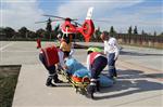 AMBULANS HELİKOPTER - Düşerek Yaralanan 82'lik Dedeye Hava Ambulansı