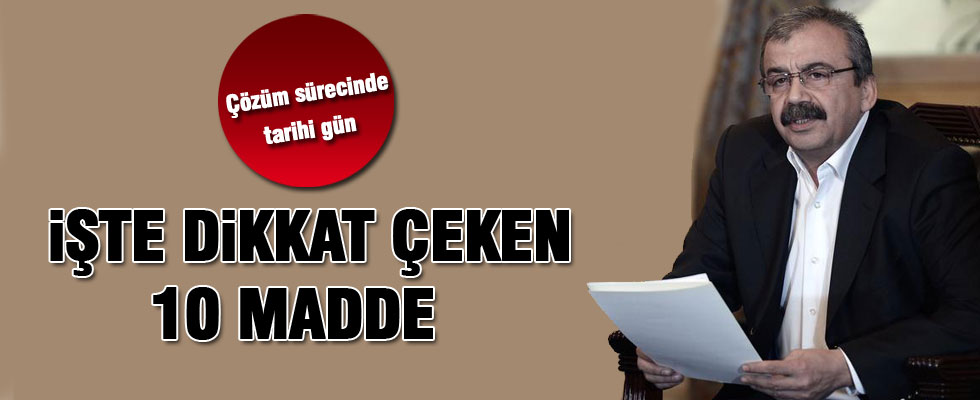 PKK'ya silah bırakma çağrısında dikkat çeken 10 madde