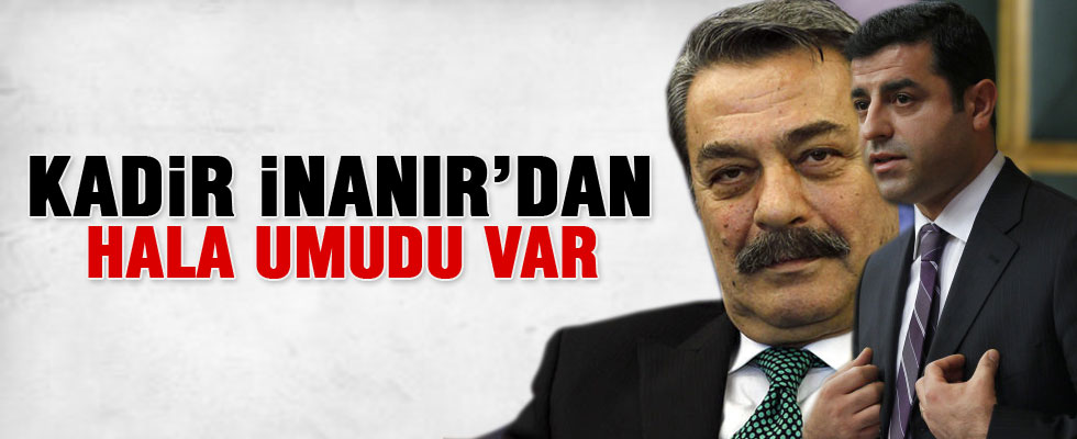 Selahattin Demirtaş'tan Kadir İnanır açıklaması