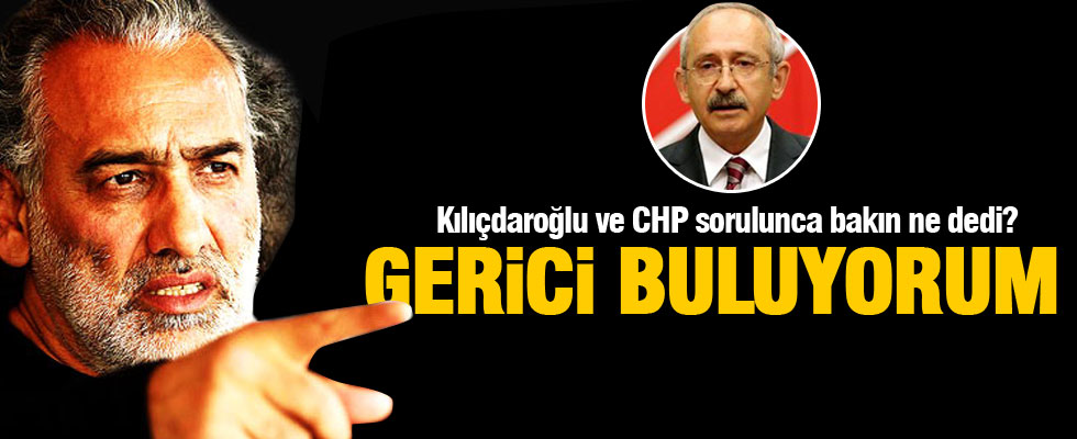 Sinan Çetin: CHP'yi gerici buluyorum