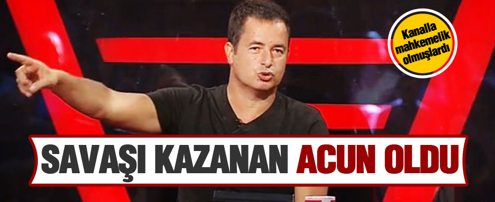 O savaşın galibi Acun oldu