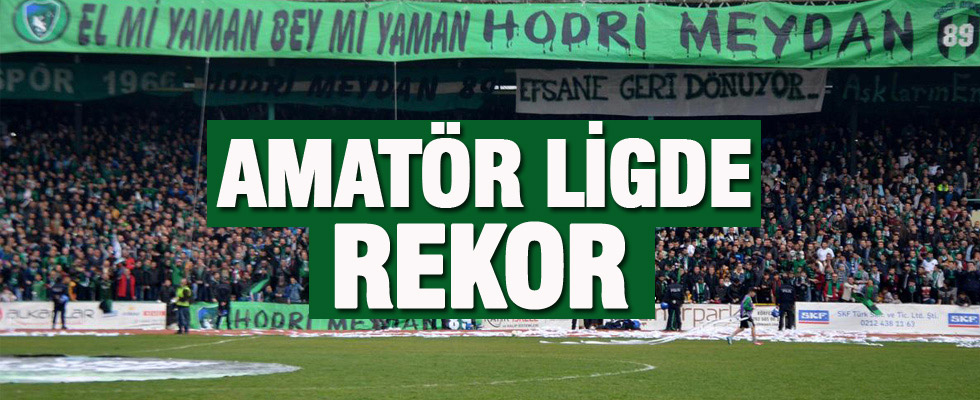 Amatör ligde seyirci rekoru kırıldı