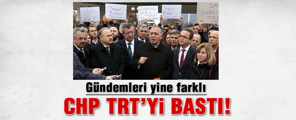 CHP'li vekillerden TRT'ye baskın