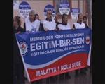 EK DERS ÜCRETİ - Eğitim-bir-sen'den Milli Eğitim Müdürlüğü Önünde Eylem