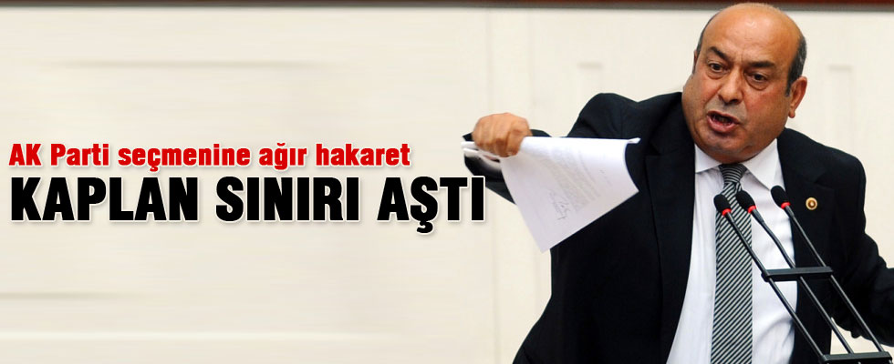 Hasip Kaplan'dan AK Parti seçmenine hakaret