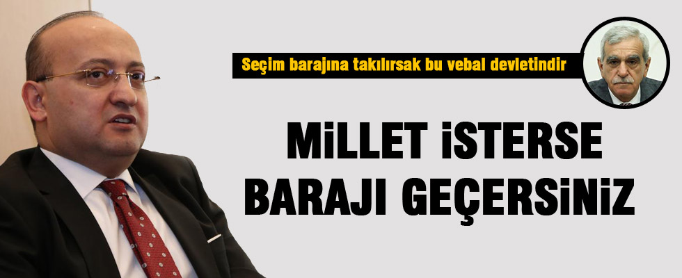 Yalçın Akdoğan'dan Ahmet Türk'e tepki