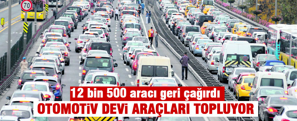 Toyota 112 bin 500 aracını geri çağırdı