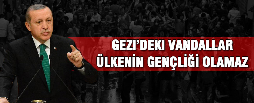 Erdoğan: Bu ülkenin gençliği Gezi'deki vandallar değildir
