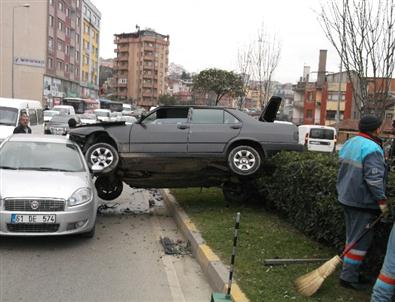 Trabzon’da İlginç Kaza