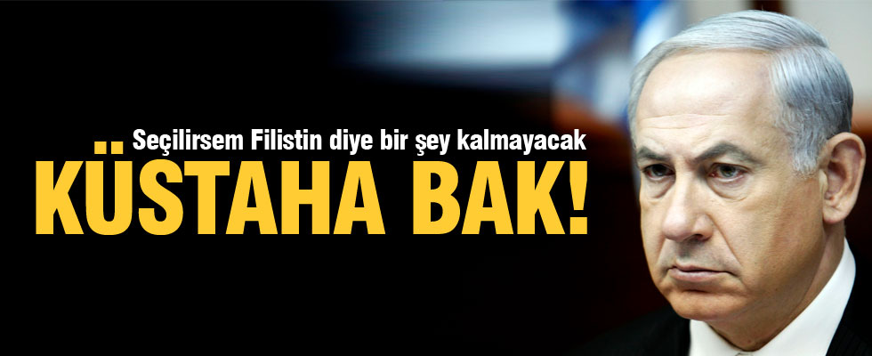 'Seçilirsem Filistin diye bir şey kalmayacak!'