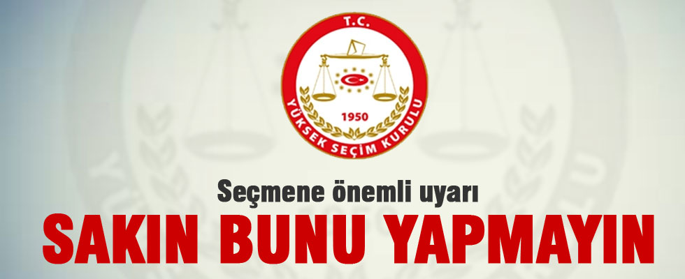 YSK'dan 'internet dolandırıcılığı' uyarısı