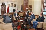 TURAN ÇAKıR - Bafra Ticaret Borsası Başkanı Kibaroğlu, Başkan Yılmaz'ı Ziyaret Etti